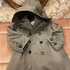 Children Burberry Hooded trench signature lining